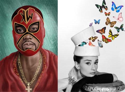 Kanye和Hepburn通过Globe PhotosNFT 艺术拍卖
